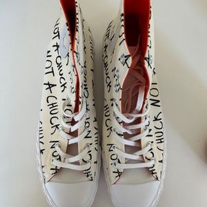 Converse UNT1TL3D High Top White Orange 166503C Men's SZ 13 Not a Chuck